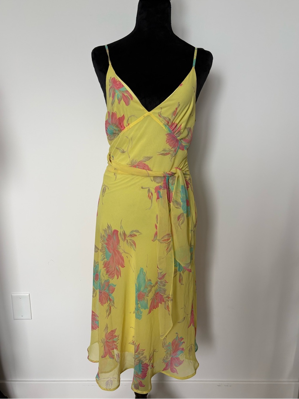 Yellow floral dress